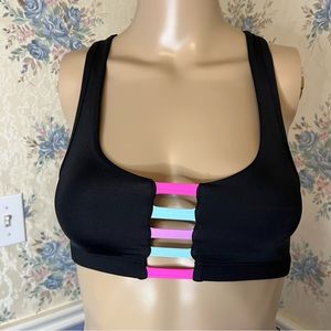 Victorias Secret PINK Ultimate Yoga Black Sports Bra, Size XS